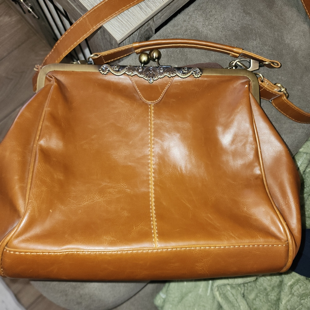 Light Brown Retro Vintage Pu Leather Shoulder Purse Cross Body Bag
Light Brown